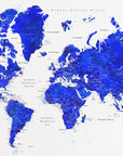 Poster - Nadi's world map in Spanish