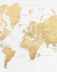 Plakat - Rossie world map in Spanish