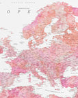 Poster - Tatiana detailed map of Europe