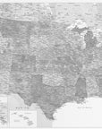 Poster - Highly detailed map of the United States Jimmy