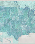 Plakat - Highly detailed map of the United States, Harriet
