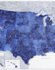 Poster - Highly detailed map of the United States, Gulzar