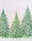 Plakat - The snowy trees
