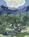 Plakat - Vincent Van Gogh's Olive Trees With the Alpilles In the Background (1889) - Admen.dk