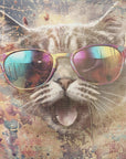 Plakat - Cat Animal Vintage Art Illustration Wallart 06