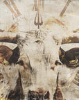 Poster - Cow Animal Vintage Art Illustration Wallart 01