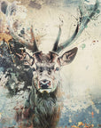 Plakat - Deer Animal Vintage Art Illustration Wallart 09