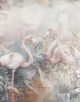 Plakat - Flamingo Animal Vintage Art Illustration Wallart 08