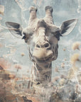 Poster - Giraffe Animal Vintage Art Illustration Wallart 10