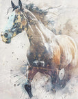 Plakat - Horse Animal Vintage Art Illustration Wallart 09