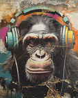 Poster - Monkey Animal Vintage Art Illustration Wallart 03