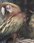 Poster - Parrot Animal Vintage Art Illustration Wallart 07