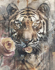 Poster - Tiger Animal Vintage Art Illustration Wallart 15