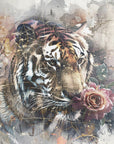 Plakat - Tiger Animal Vintage Art Illustration Wallart 16