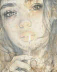 Plakat - Woman Portrait Abstract Art Illustration Wallart 23