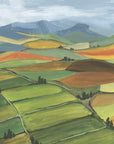 Plakat - Theodore patchwork landscape