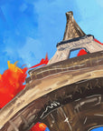 Plakat - Paris Eiffel Tower 02