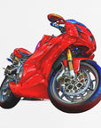 Plakat - Motobike Red 07