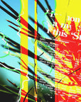 Plakat - Collage Plant and text