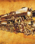 Plakat - Train Sepia Illustration 13