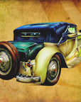 Plakat - Old Car Sepia Illustration 33