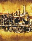 Plakat - Train - Sepia Illustration 59