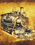 Plakat - Train - Sepia Illustration 67