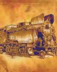 Plakat - Train - Sepia Illustration 73