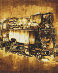 Plakat - Train - Sepia Illustration 72
