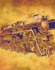 Plakat - Train - Sepia Illustration 74