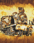 Plakat - Train - Sepia Illustration 75