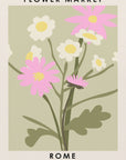 Plakat - Flower Market Rome - Admen.dk