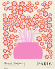 Plakat - Flower Market. Paris - Admen.dk