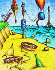 Plakat - Surreal fable - on the beach