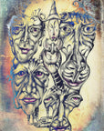 Plakat - Shaman and faces of souls