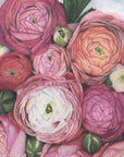Plakat - Arleth ranunculus bouquet in warm pink