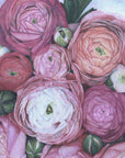 Poster - Arleth ranunculus bouquet in cold pink