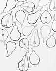 Plakat - Line art pears