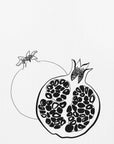 Poster - Line art pomegranates