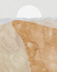 Plakat - Sand dune and moon