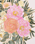 Poster - Nanette floral art in pastels