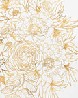 Plakat - Nanette floral art in gold