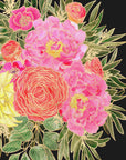 Plakat - Nanette floral art in bright colors