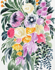 Poster - Urja loose floral watercolor bouquet
