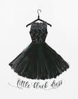 Poster - Little black dress in hanger