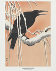 Plakat - Crow On Snowy Branch - Admen.dk