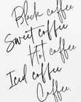 Poster - Just coffee
