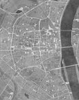 Poster - Gray vintage map of Cologne downtown Germany