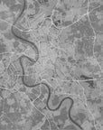 Poster - Gray vintage map of Düsseldorf Germany