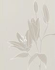 Poster - Line art lillies in white
